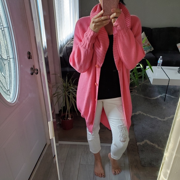 LONG CORAL BUTTON Cardigan 🧚‍♂️🧚‍♂️ - Picture 2 of 6